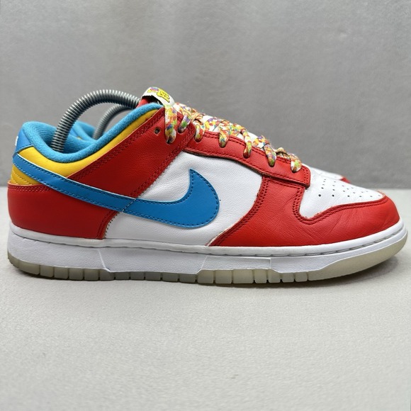 Nike Other - Nike Dunk Low QS Mens Size 9 Lebron James x Fruity Pebbles Shoes Red White 2022
